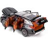 Model auta Toyota Highlander v měřítku 1/24, stahovací auto ze zinkové slitiny se zvukem a světlem pro děti, chlapec, dívka dárek