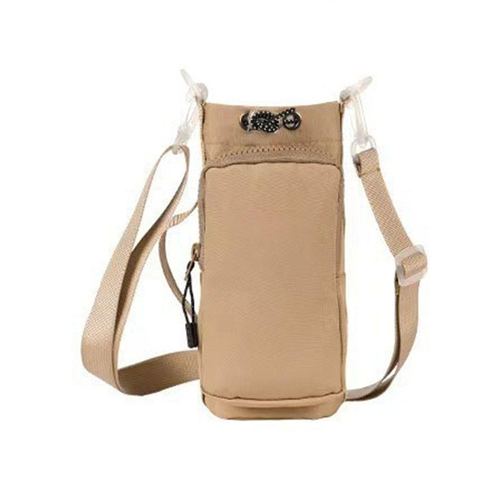 Front Pocket Thermos Bottle Holder Large Capacity Cup Sleeve Pouch  Camping