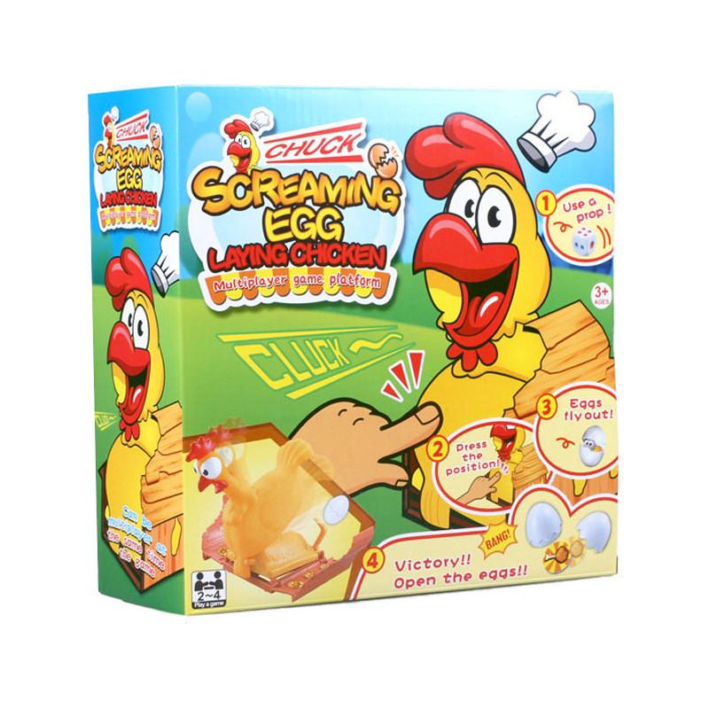 Chicken Game Squawk Raw Egg Party Sleepover Garage Kit Prop Spoof Prank Gift
