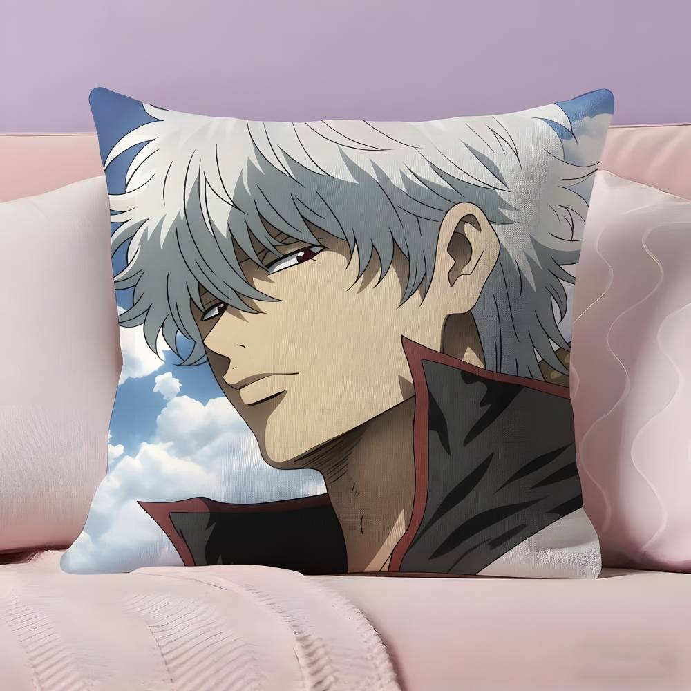 G-GINTAMA Anime Pillow Case  Ultra Soft Skin Friendly Fabric Cloud Like Comfort & Concealed Zipper