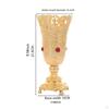 Golden Flower Vase Elegant Decorative Housewarming Gifts Pot Small for