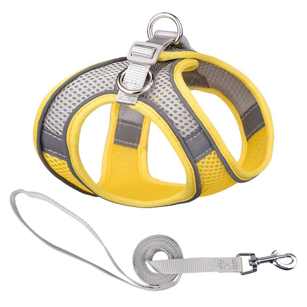 Pets Chest Strap Leash Set Soft Cute Support Walking Vest Working Harness Animal Breathable Halter Accessories