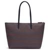 Lacoste Fashion Versatile Simple PVC Tote Shopping Bag Shoulder Bag Large Women tote bags Dark-Blue NF4939SJ-Q71