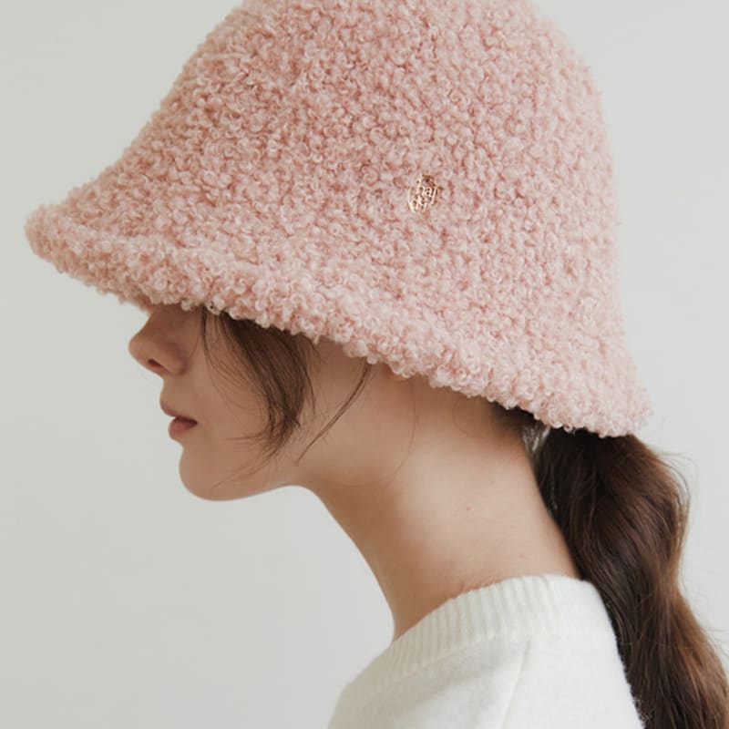 

халден мохнатая буклированная панама (C041_розовый) pink