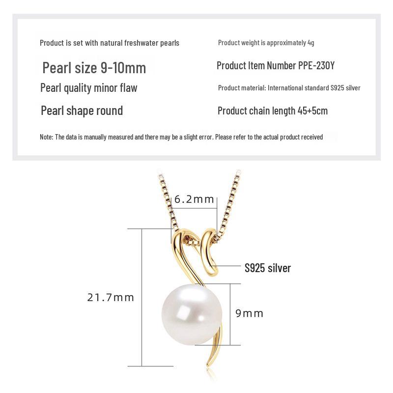 Double Layer Freshwater Pearl Choker Necklace, s925 Sterling Silver, 18k Gold Plated, Gift for Christmas and Qixi
