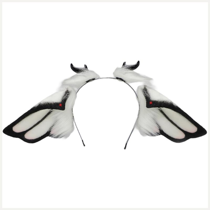 

Faux Furs Animal Ear Hairband Bendable Frame For Halloween Anime Roleplay Event