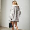 Mid Long Faux Fur Coat Women Plush Fox Fur Jacket Ladies Winter Fashion Fluffy Jacket Plus Size 7XL Overcoat