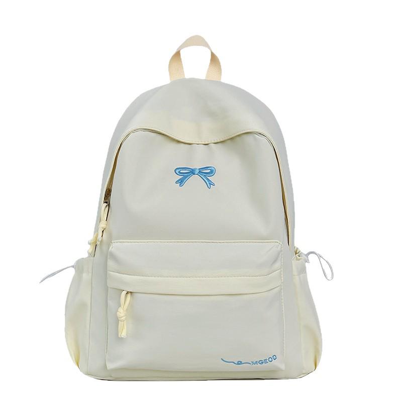 2025 Cute Bow Korean Style Backpack for Girls - Perfect for Junior High School Students