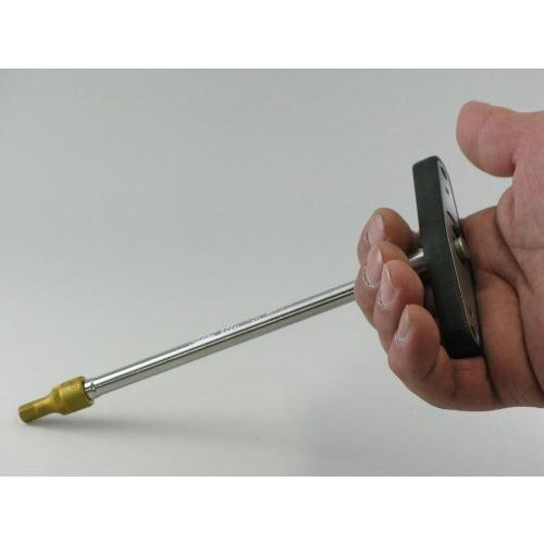 HAZET 863Q T-Shaped Ratchet Handle, 1/4-inch (6.3 mm), 20-Tooth, Quick-Release Mechanism, Tool Steel, DIN/ISO Standard Compliant, For Precision Work i