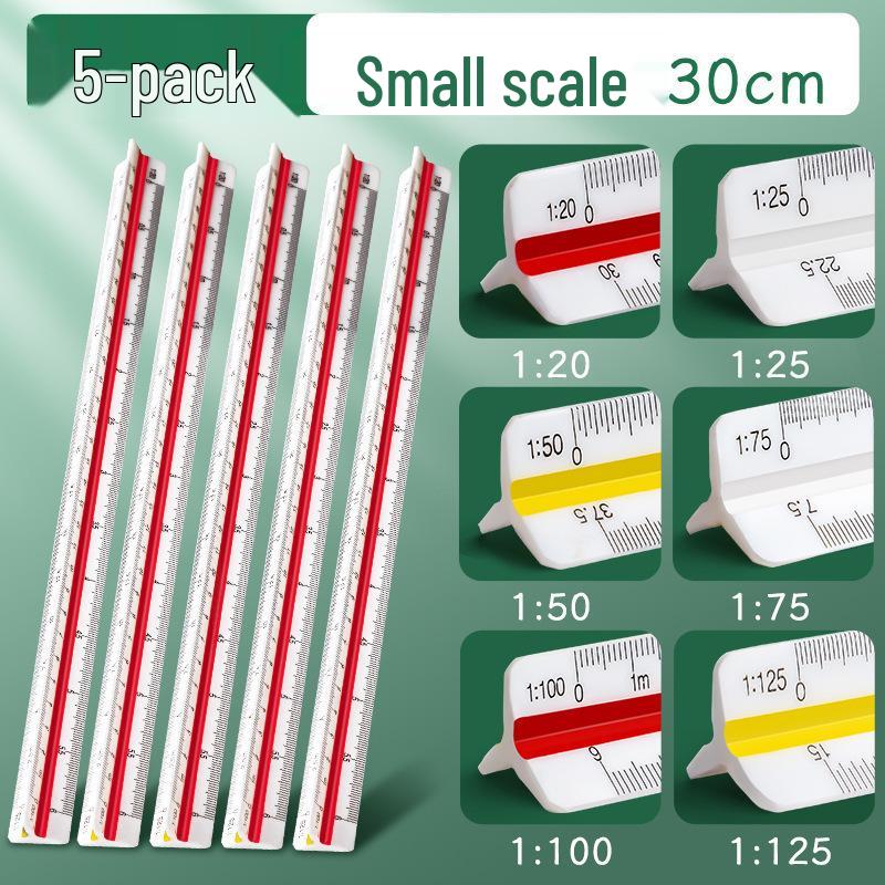 Large Triangular Drawing Scale Ruler for Interior Design and Architecture