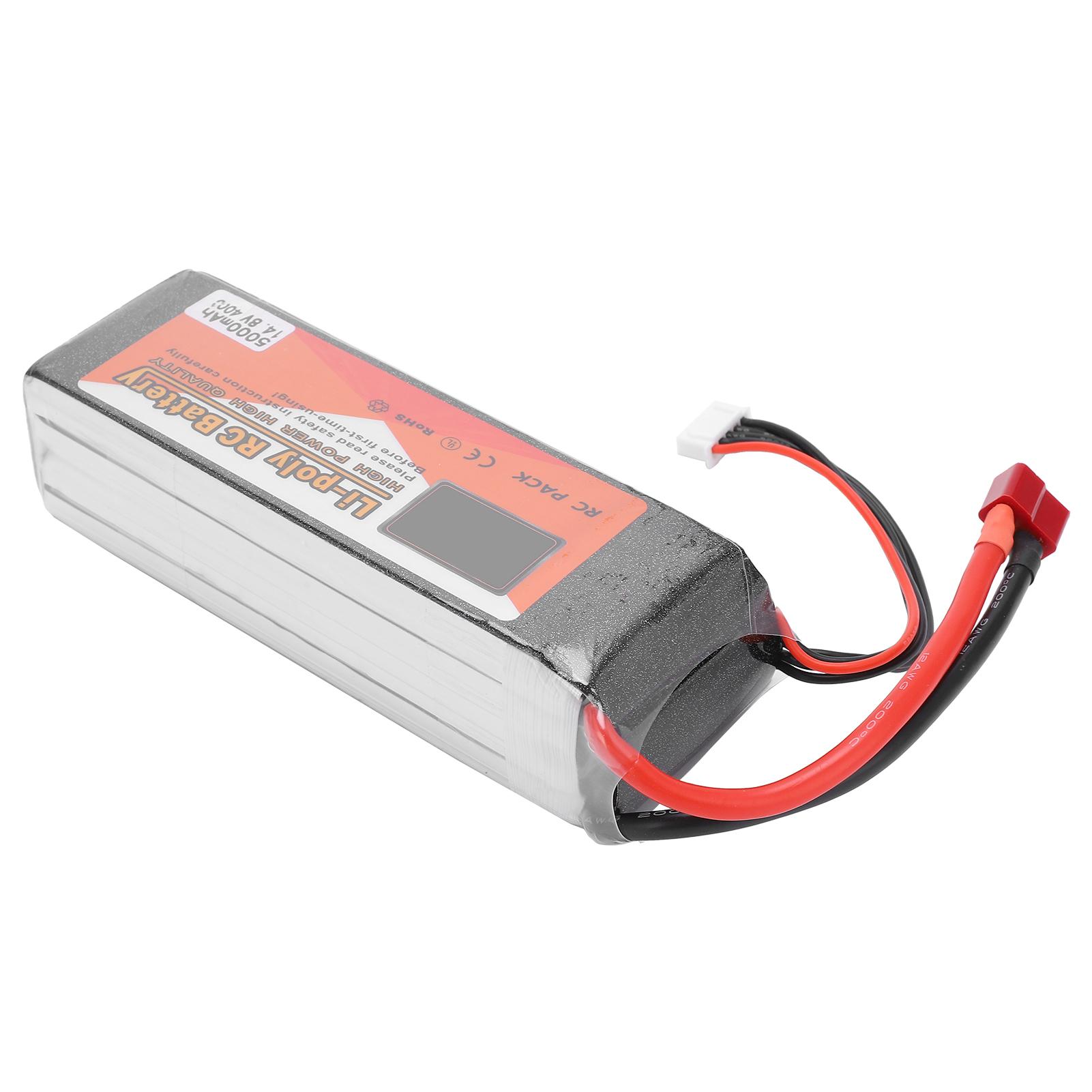 

Акумулятор LiPo 14,8 В 5000 мАг 40C Роз єм T Акумулятор 4S, що перезаряджається, для гоночного дрона RC