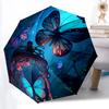 1pc Butterfly Garden Automatic Open/Close Umbrella with Folding Feature Compact Travel Umbrella, Lightweight Design, for Commuting, Business082