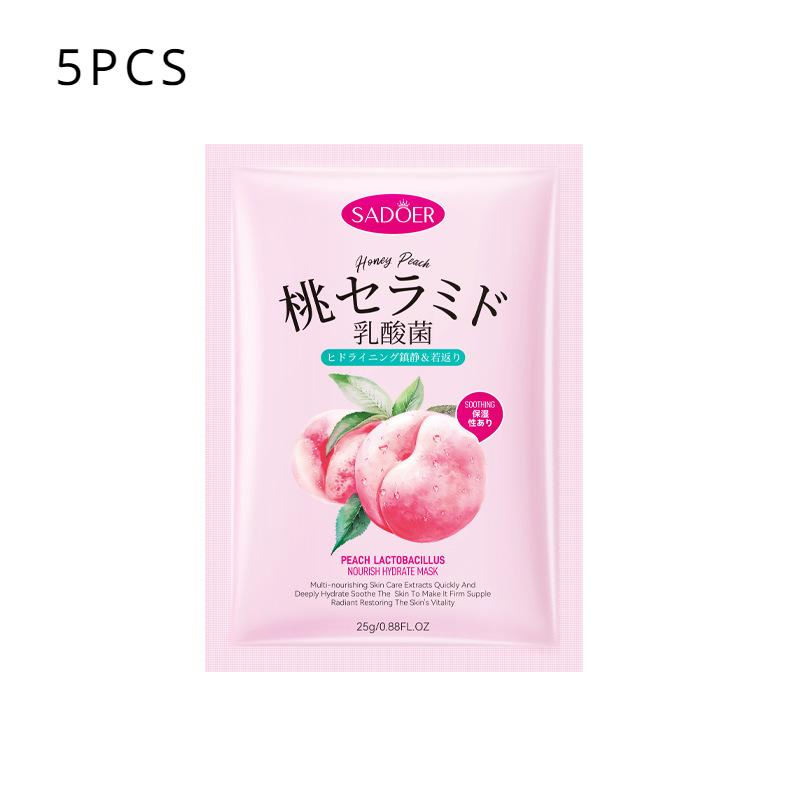 Sadoer Peach Lactobacillus Nourishing Hydration Mask Moisturising Mask