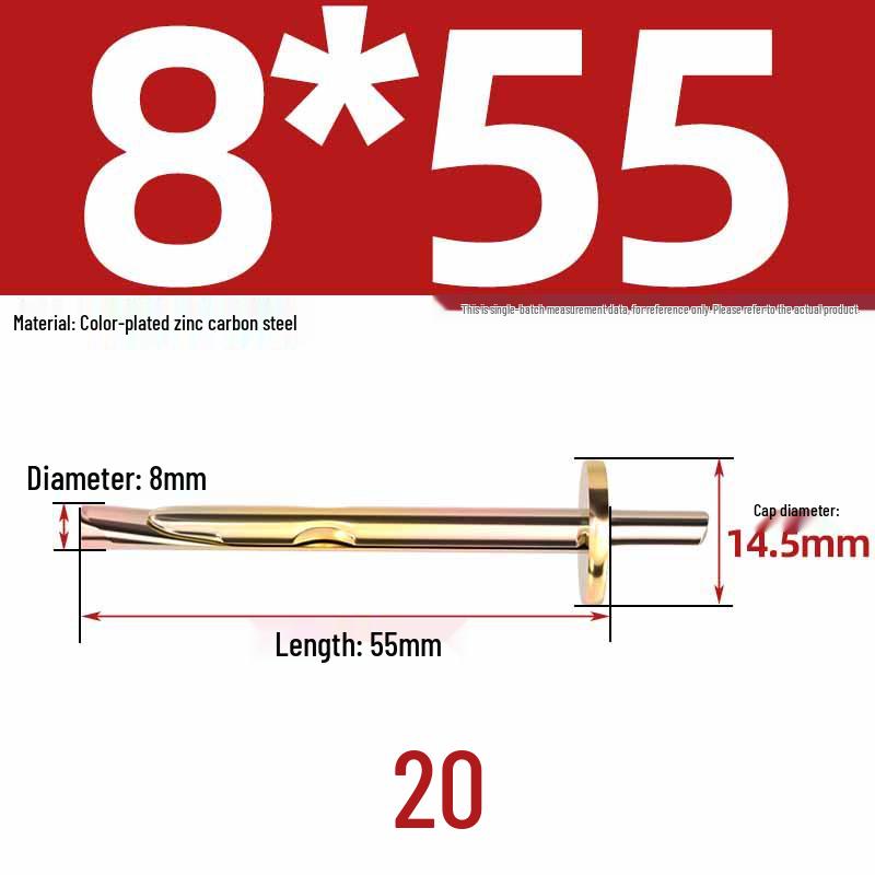 6mm Zinc Wall Anchor & Expansion Screw for Concrete