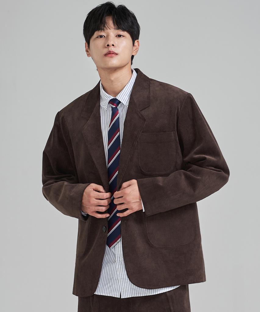 Prairie Corduroy Blazer (Brown)