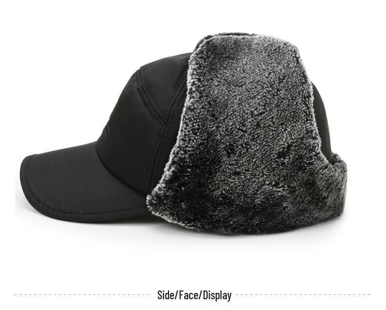 Unisex Winter Outdoor Hat: Thickened Velvet, Warm Lei Feng Style for Cycling & Cold Weather