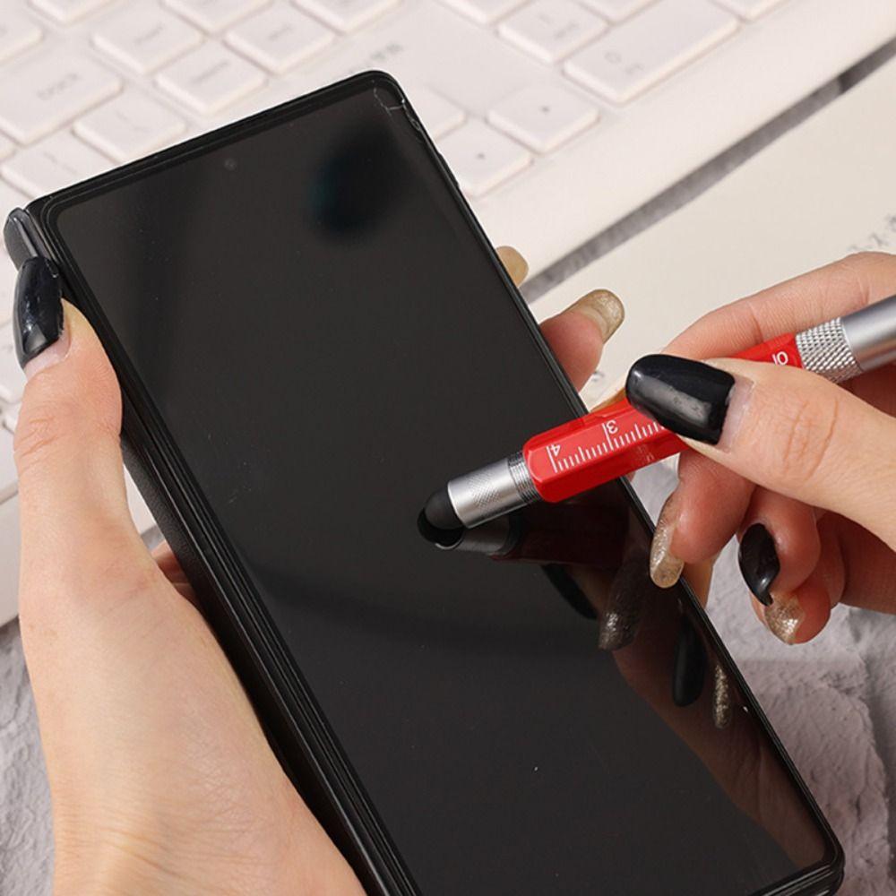 6-in-1 Ballpoint Pen Short Style Capacitive Pen Durable Outdoor Tool Pen  Outdoor Tool Pen