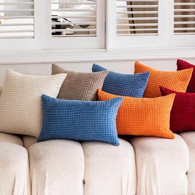 Luxury Minimalist Woven Corn Kernel Throw Pillow Cover for Sofa, Bed, or Car - No Insert