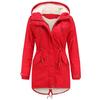Women Winter Warm Plush Fleece Lined Long Hooded Parka Coat Thickened Puffer Jacket Windbreaker Casual Daily Work
