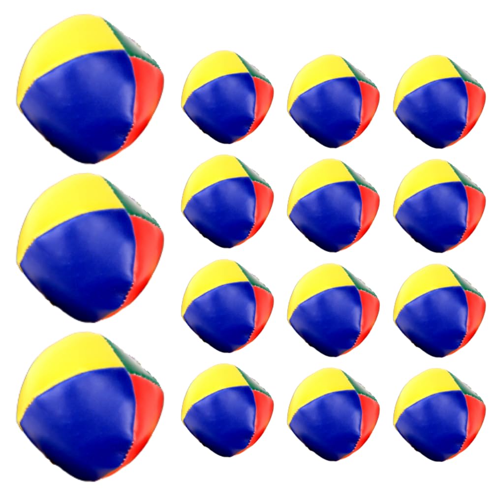 Tropchou Juggling Colorful Small Juggling for Street and Nursing Beginners of Balls, Balls, Performances, Practice, Exercise, Care, (Set 15)