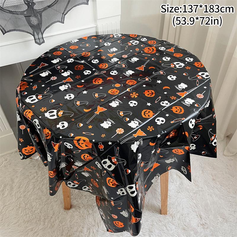 

Halloween Dinner Table Cloth Spider Web Table Runner Disposable Tablecloth for Home Restaurant Shop Festive Atmosphere Decor