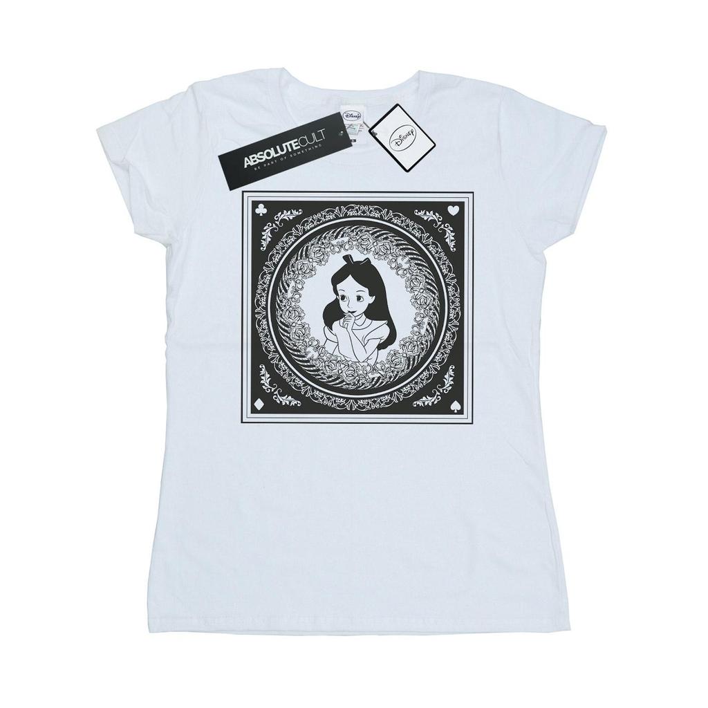 Disney Womens/Ladies Alice In Wonderland Box Cotton T-Shirt