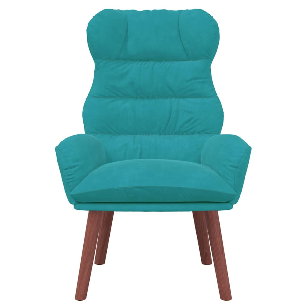 Armchair Turquoise 69 X 74 X 93 Cm Velvet