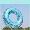 Transparent Glitter Inflatable Children's Swimming Ring 100cm Blue/gold/purple For Water Fun