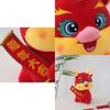 Adorable Plush Dragon Toy For 2024 Chinese New Year Celebration Gift Red 23cm