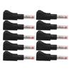 10PCS Telescopic Banana Plugs 4mm CAT II 600V 32A PE Sheath for Industrial Security 3C Digital EquipmentBlack