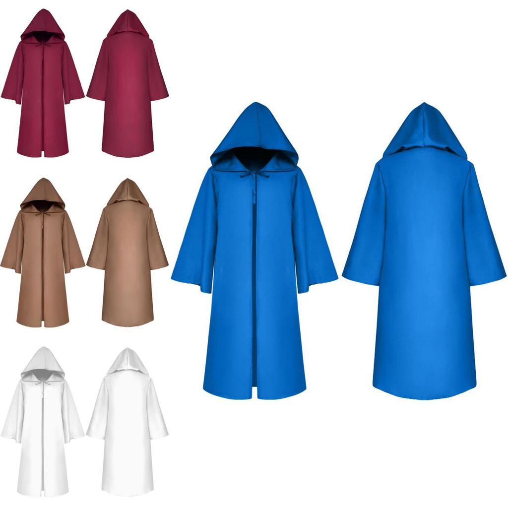 Stylish Star Wars Jedi Warrior Hooded Cloak Cape Robe Costume For Kids And Adults