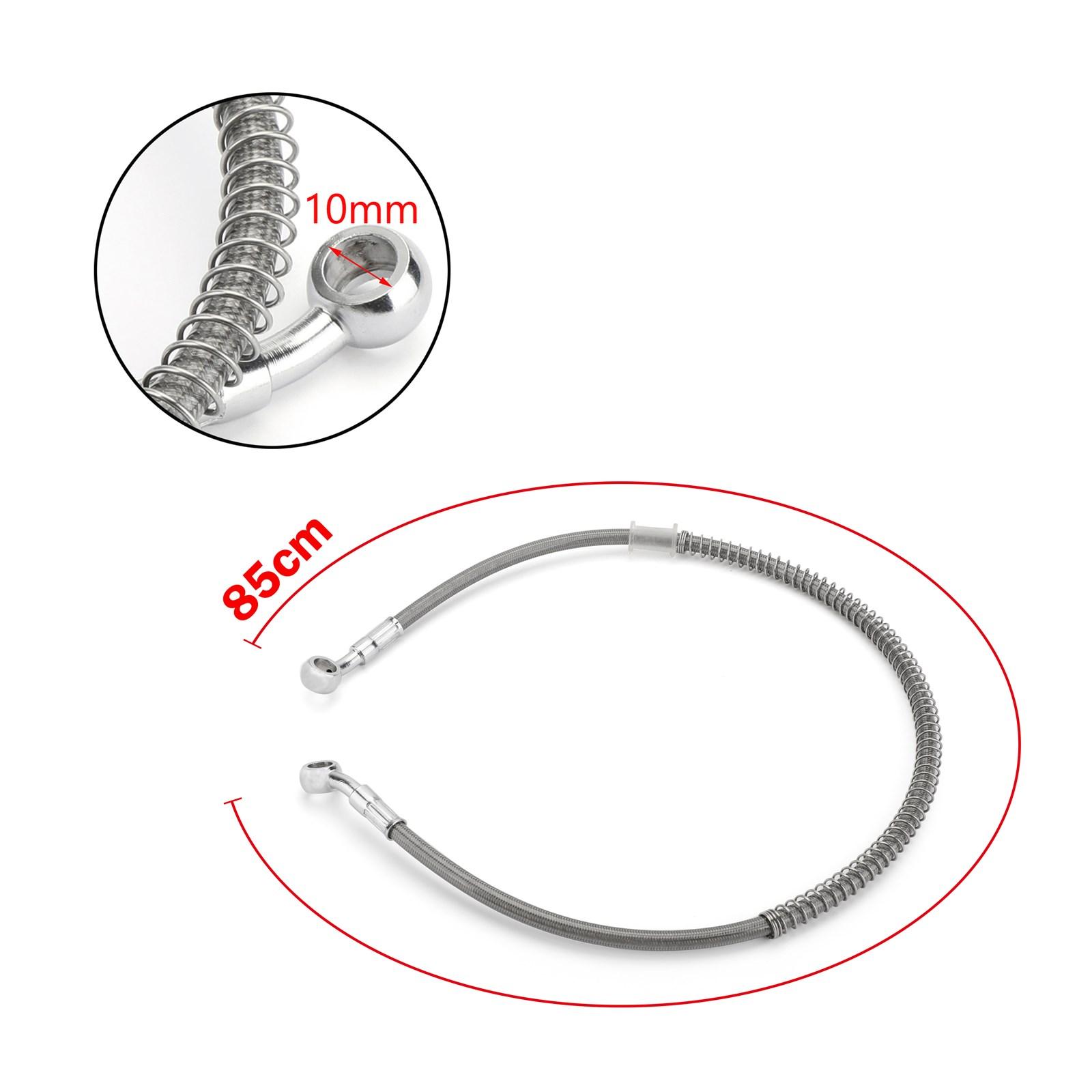 

85cm/33 Motorcycle Brake Oil Hose Line Banjo Fitting Swivel End