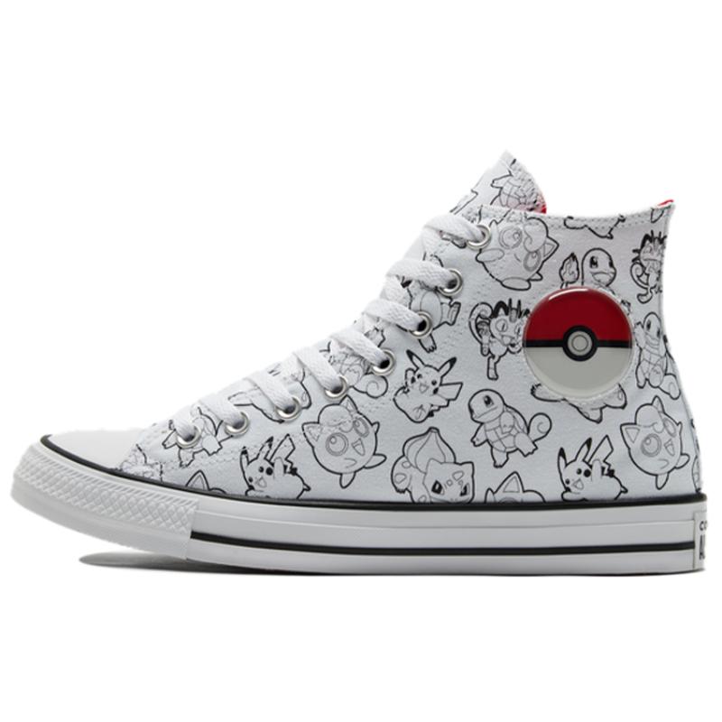 

Converse Chuck Taylor All Star Poké Ball Trendy High-Top Canvas Unisex White 36