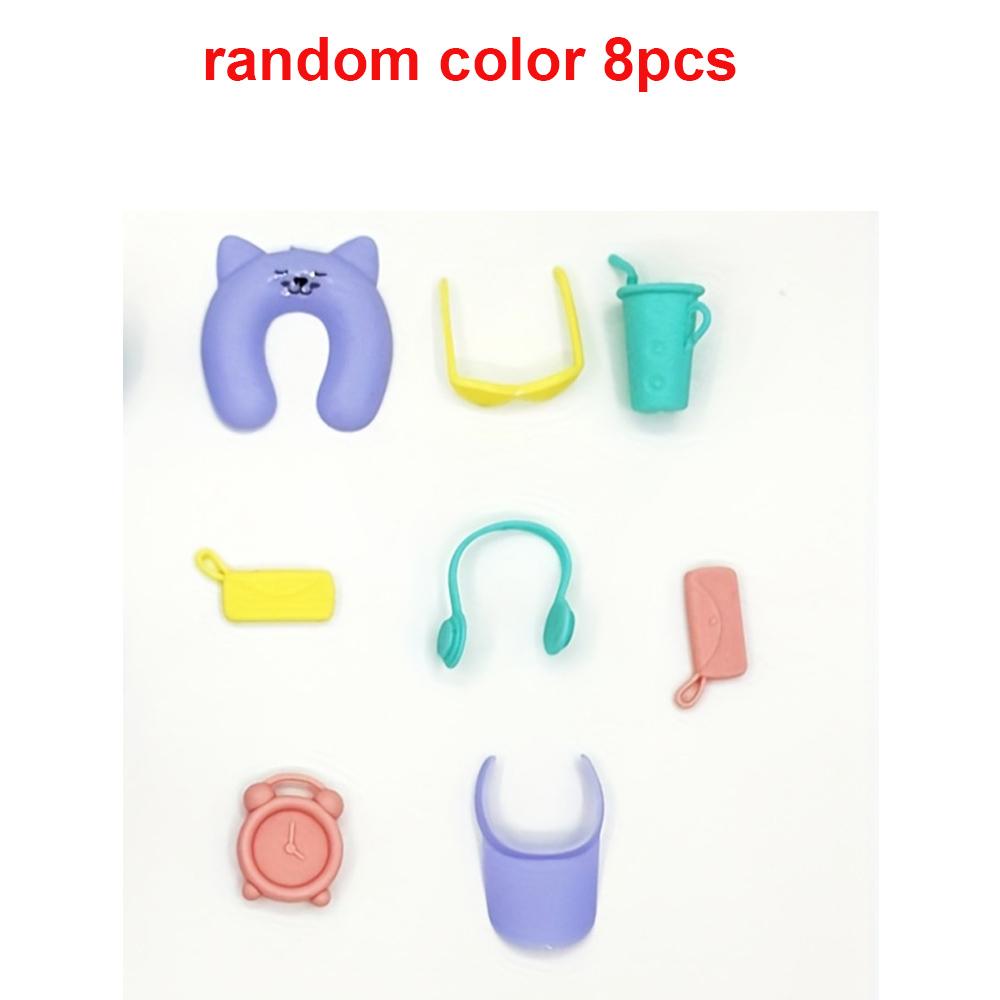 Cute Fun Doll Accessories for 11.5''/30cm Dolls Mini Items Dollhouse Accessories Beach Chair Surfboard Necklaces Study Tools DIY