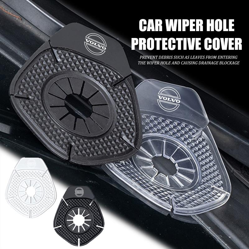 Car Windshield Wiper Hole Silicone Dustproof Cover Auto Accessories For Volvo V50 S60 XC60 S40 XC40 XC90 V60 S80 S90 V70 XC70