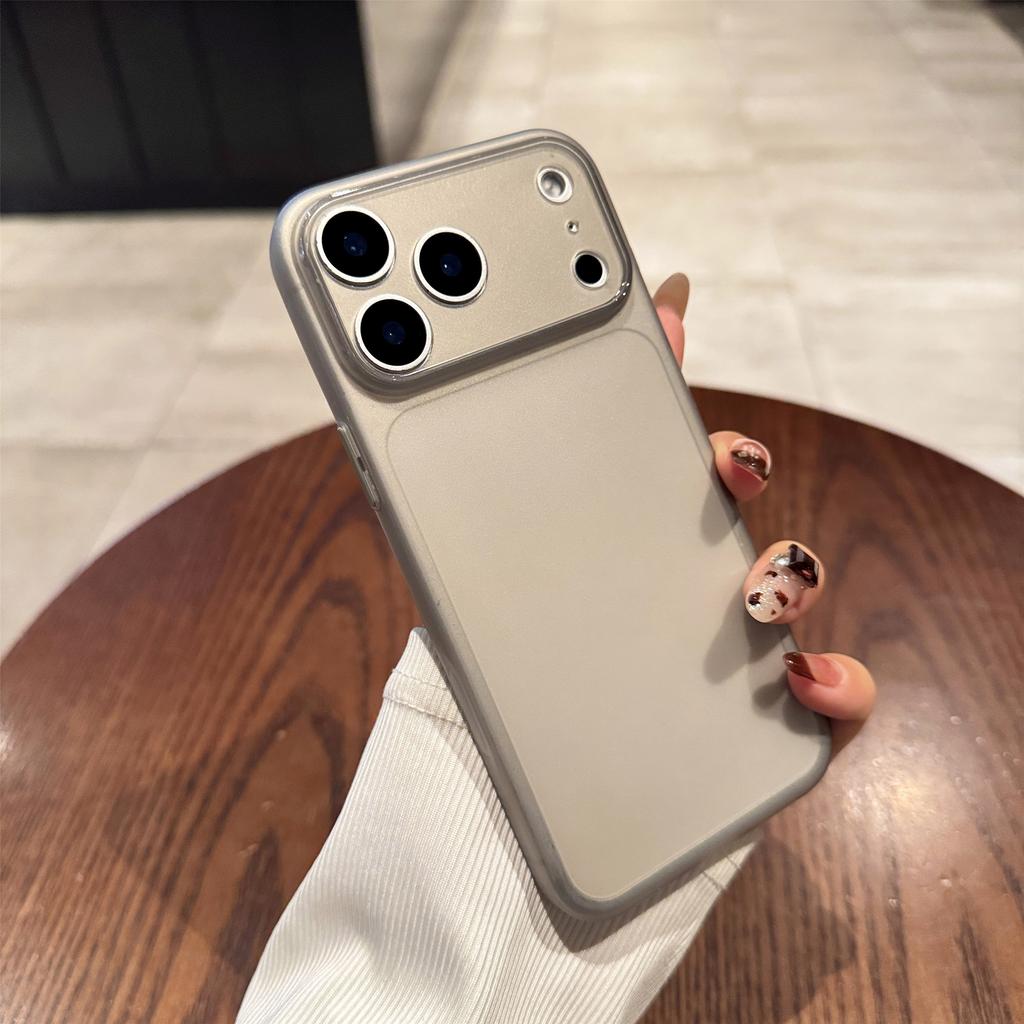 Ultra Dünne Schlanke Frosted TPU Weiche Handyhülle für iPhone Air 17 16 15 14 13 Pro Max Matt Transluzent Einfache Rückabdeckung