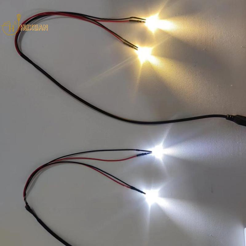 1 Stück 2/4/6 LED-Perlen mit USB-Anschluss 5V Miniatur Superhelle Lampe DIY Modellbau für Diorama DIY Handgemacht