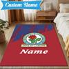Custom Name Rovers Crest Print Rug Game Carpet, Floor Mat for Bedroom Living Room Entryway Rug, Home Decor Idea Gift for Christmas Birthday