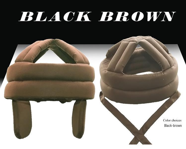 Pure Cotton Protective Hat: Warm, Breathable, Anti-Fall Safety for Middle-Aged and Elderly With Ear Protection темно-коричневого