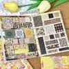 Retro Floral Stamp Collection Stickers DIY Decorative Sticker New Scrapbooking Sticker