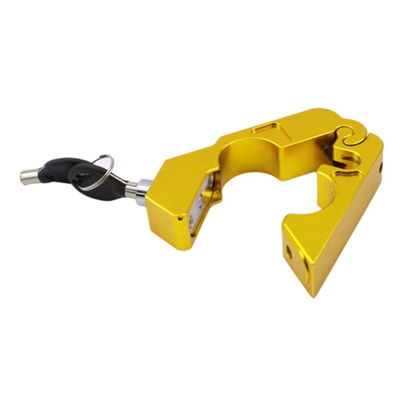 Handlebar Throttle Security Lock for Dirt Street Bikes Anti-Steal Lock Pull Rod