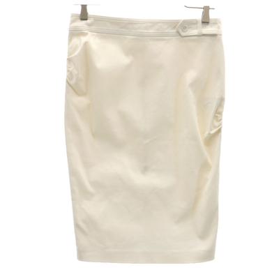 Made In Italy Mimole Length Tight Skirt 42 Ivory Women Used