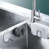 Stainless Steel No-Drill Sponge & Dishcloth Holder for Kitchen Sink