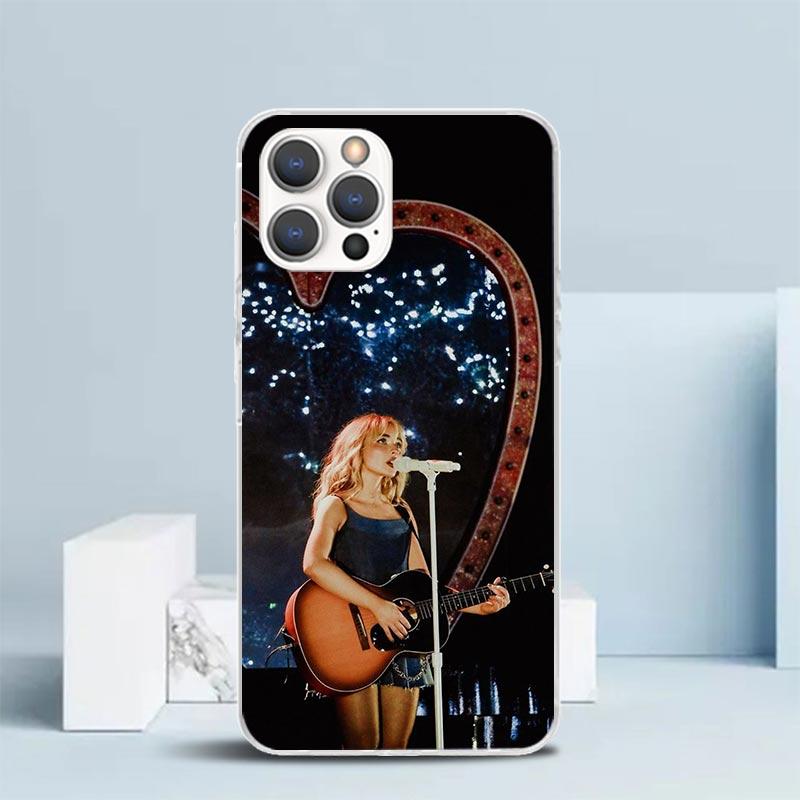 CR66 S-Sabrina C-Carpenter Soft Cover for iPhone 16 17 Air 15 14 Pro Max 16E Phone Case 13 Mini 12 11 7 SE 8 Print Pattern Fit C