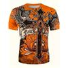 Moda Uomo T-shirt da Uomo Stampata 3D Girocollo Manica Corta Trendy Streetwear