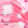 4PCS Acrylic Square Display Block 5x5x3cm Clear Polished Cube Acrylic Jewelry Display Stand Ring Showcase Display Holder Base