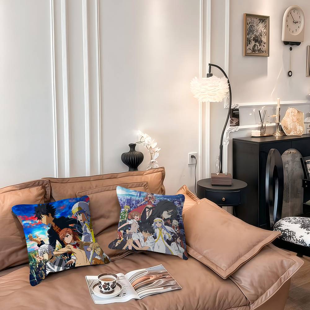 Anime A Certain-Magical-Index Kissen Anime Kissen Sofa Bett Kopfkissenbezug Kissenbezug 45x45 Cm Mode