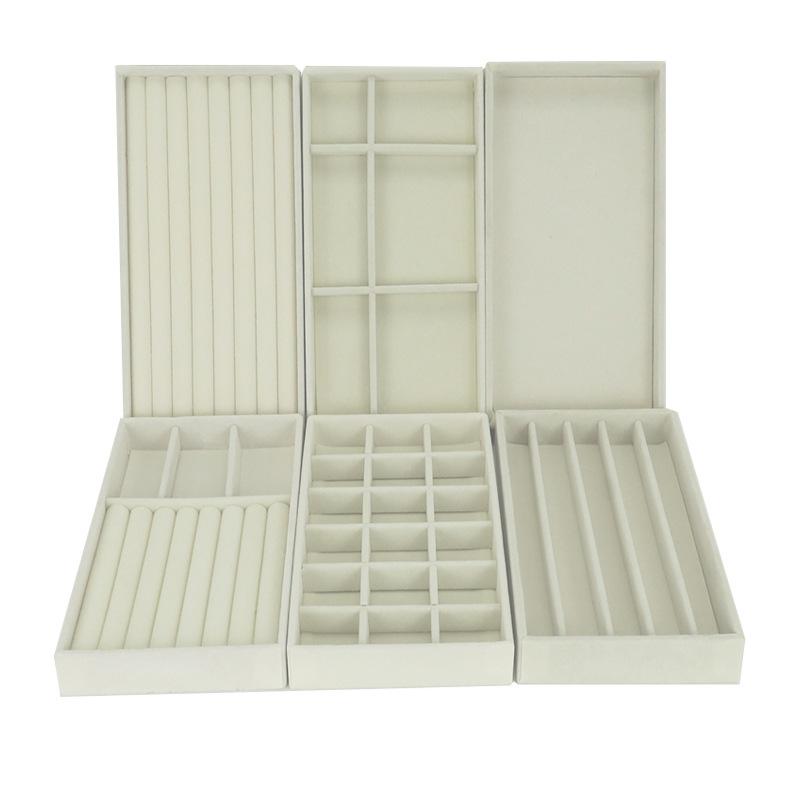 Samt-Schmuckschatulle für Ringe und Ohrringe - Staubdichte Aufbewahrungs- und Vitrinenschachtel