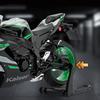 1/9 Kawasaki ZX10R Ninja Alloy Die Cast Motorcycle Model Toy Vehicle Collection Sound and Light Off Road Autocycle Toys Car