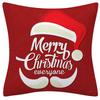 Happy New Year Christmas Decoration Print Pattern Cushion Cover Home Living Room Sofa  Square Pillow